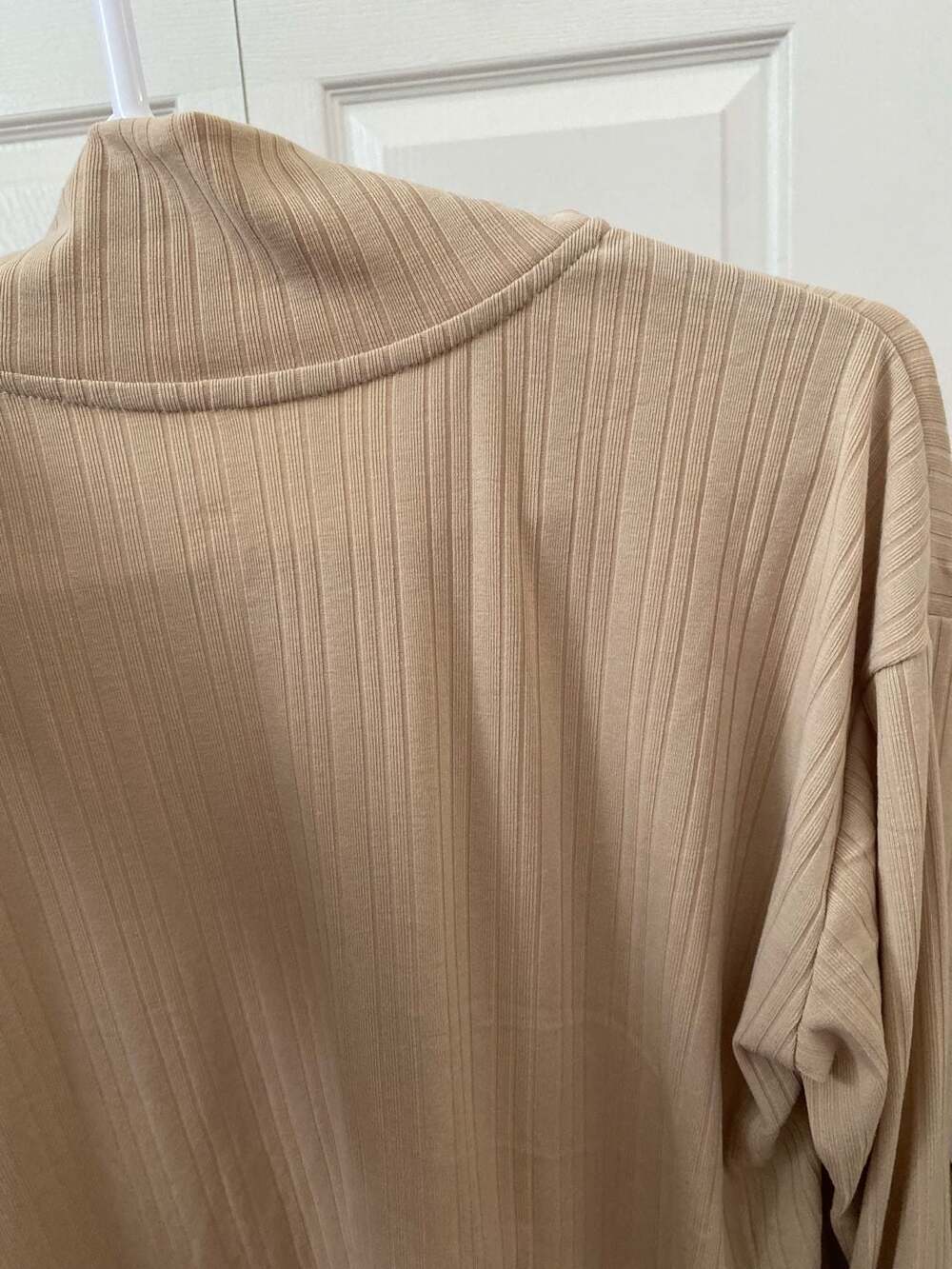Pro Player Tan Ribbed Quarter-Zip Long Sleeve Pullover - Picture 8 of 15